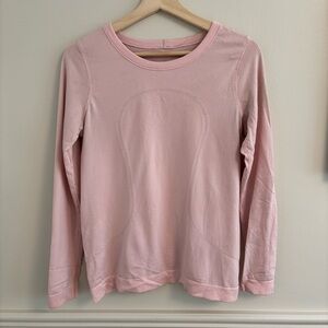 Lululemon Athletica Soft Pink Long Sleeve Top